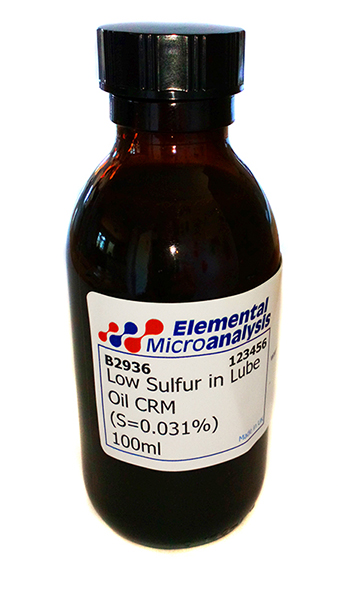 Low Sulfur in Lube Oil (S=0.041%) 100ml  See Cert 5271193